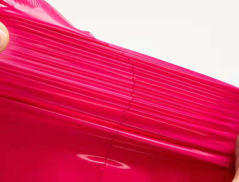 红塔玫红色快递袋-05